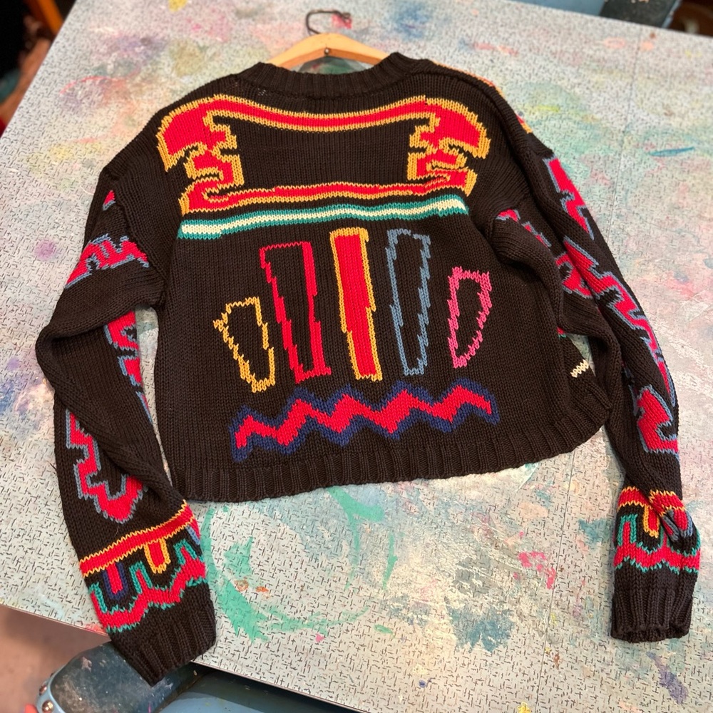AWESOME 90s Cropped Sweater - Picture 3 of 12
